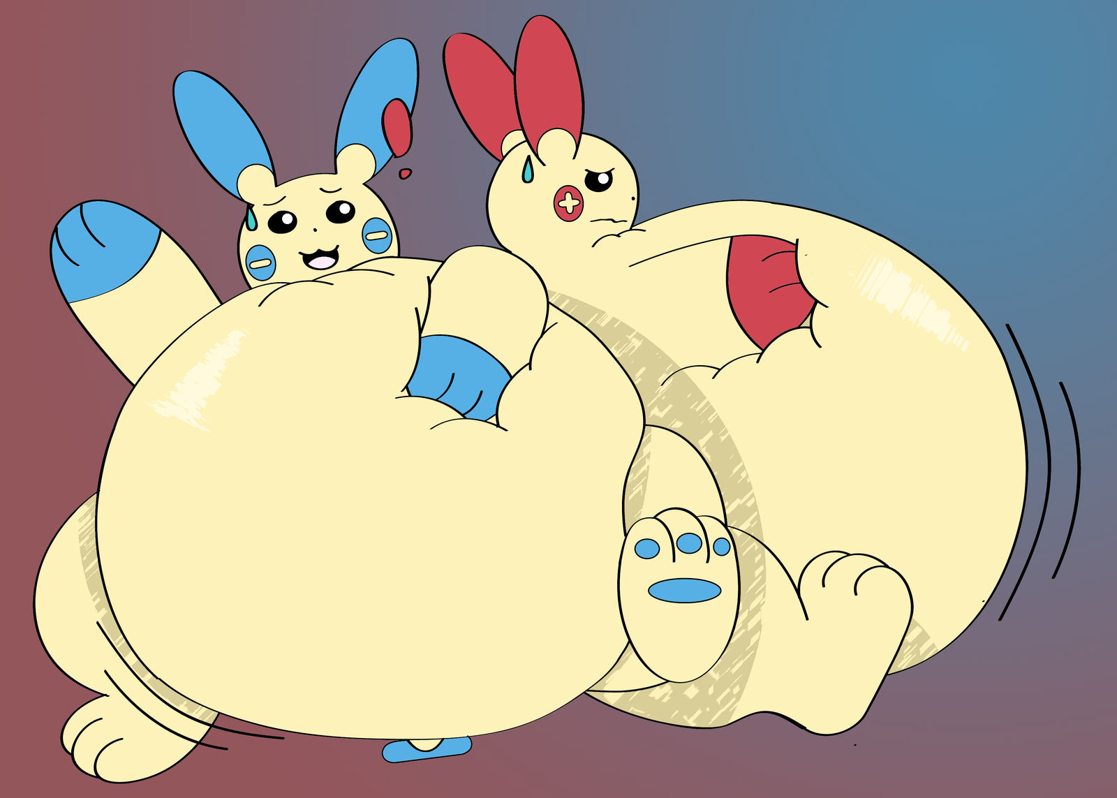 Overcharged -Plusle and Minun-