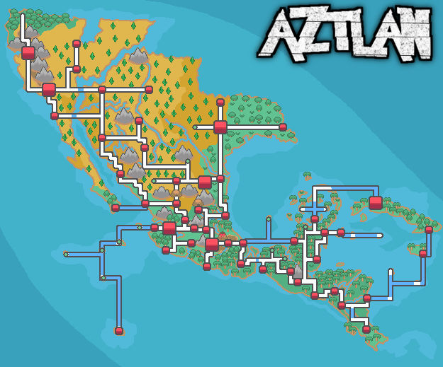 Mexico based Pokemon Map / Aztlan Region by TlatoaniM on DeviantArt