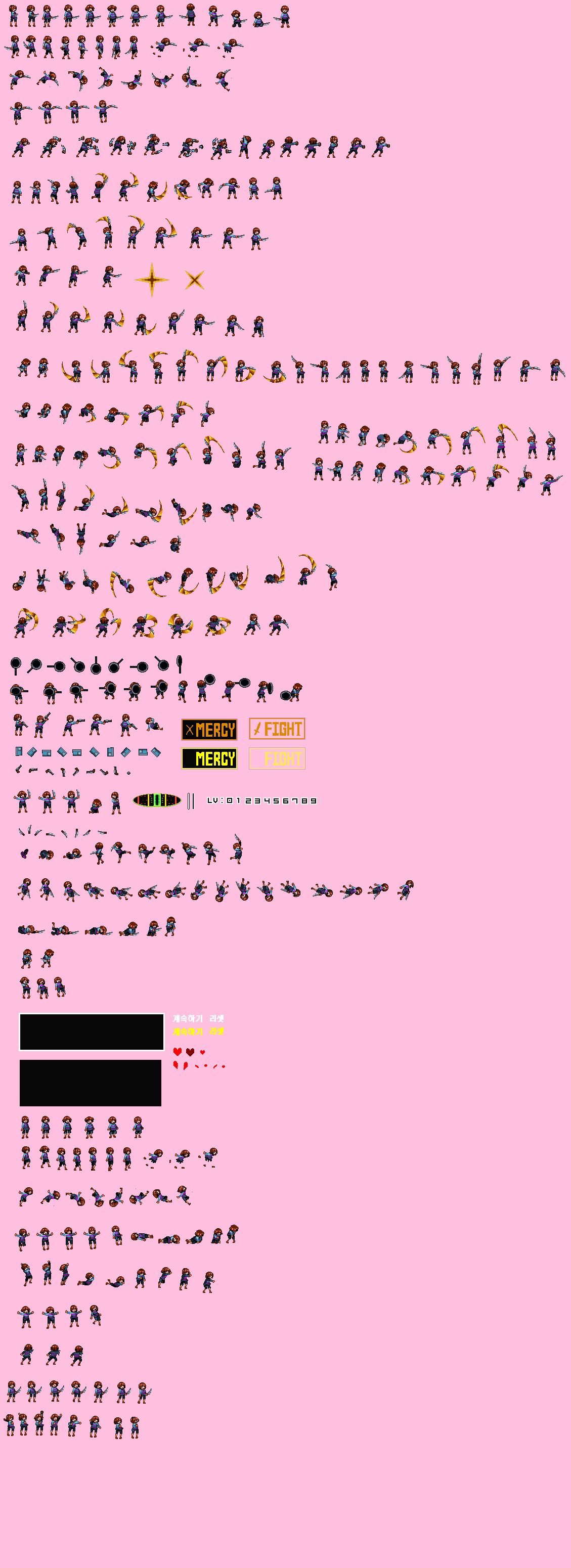 Editable Frisk Frisk sprites (my edit) by ImHomieJayDev on DeviantArt