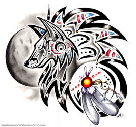 Tribal Wolf