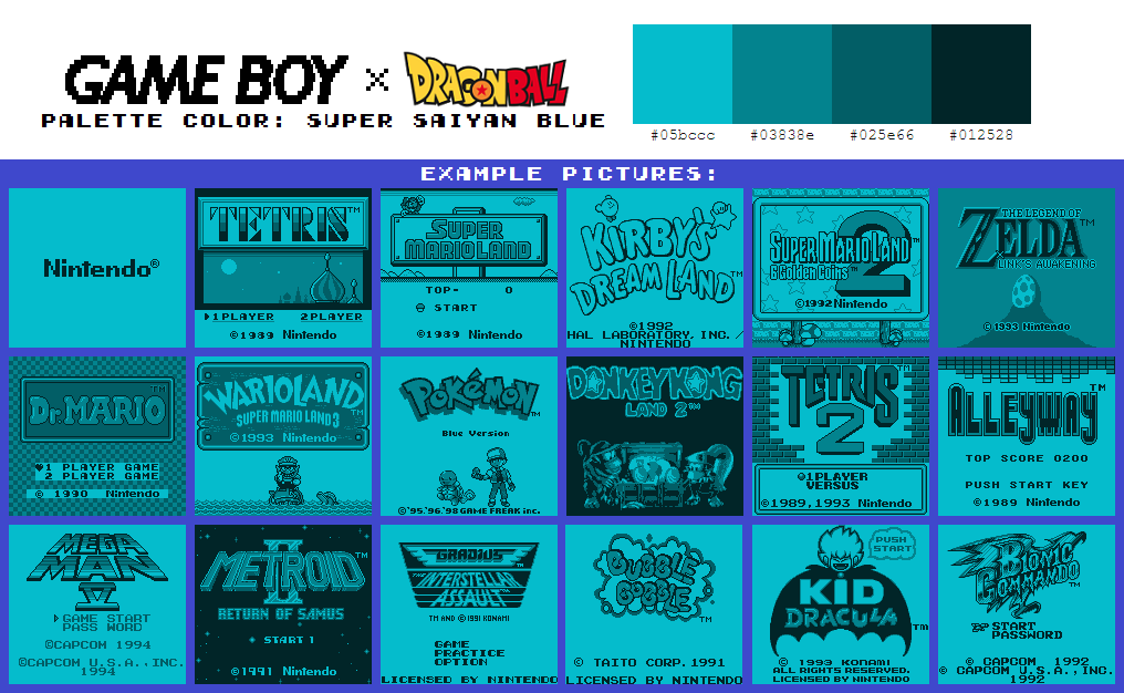 Game Boy Palette Super Saiyan Blue by TheWolfBunny on DeviantArt