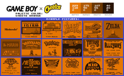 Game Boy Palette: Cheeto Orange