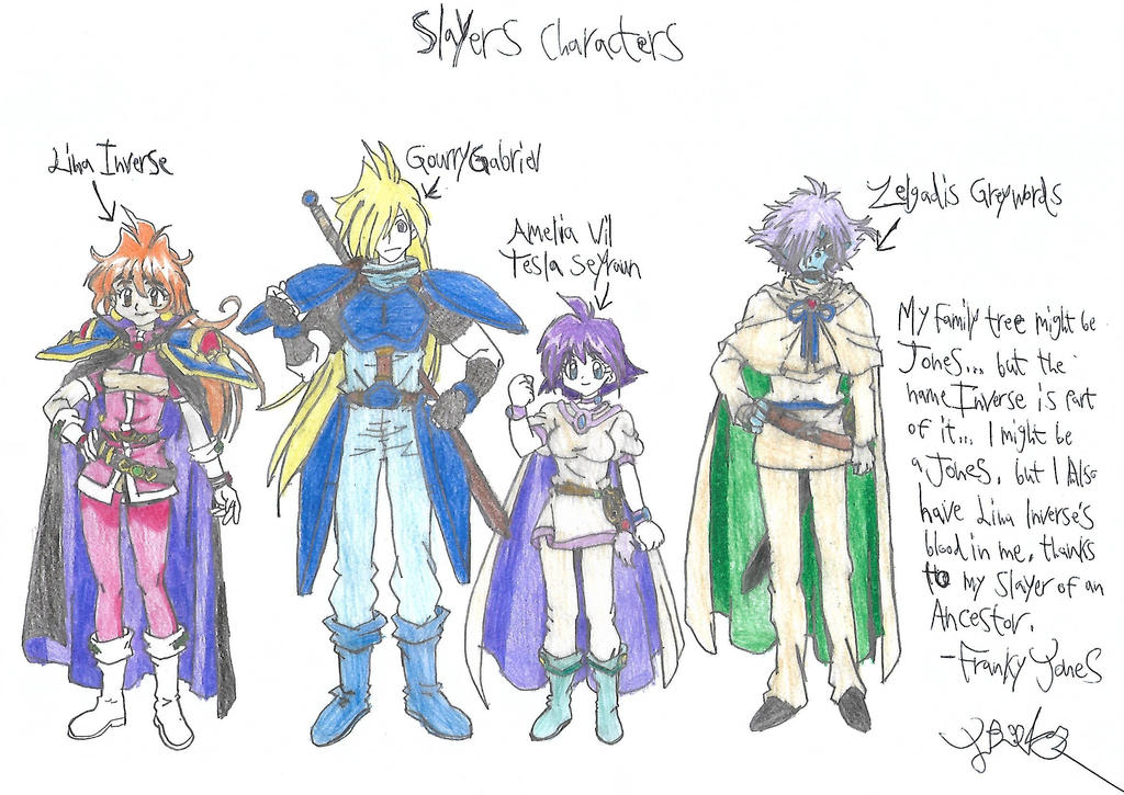 Work Slayers Slayers Characters 1 by JWBtheUncanny on DeviantArt