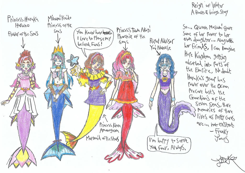 Go Princess PreCure as Mermaids
