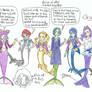 Pretty Cure AllStars as Mermaids 2