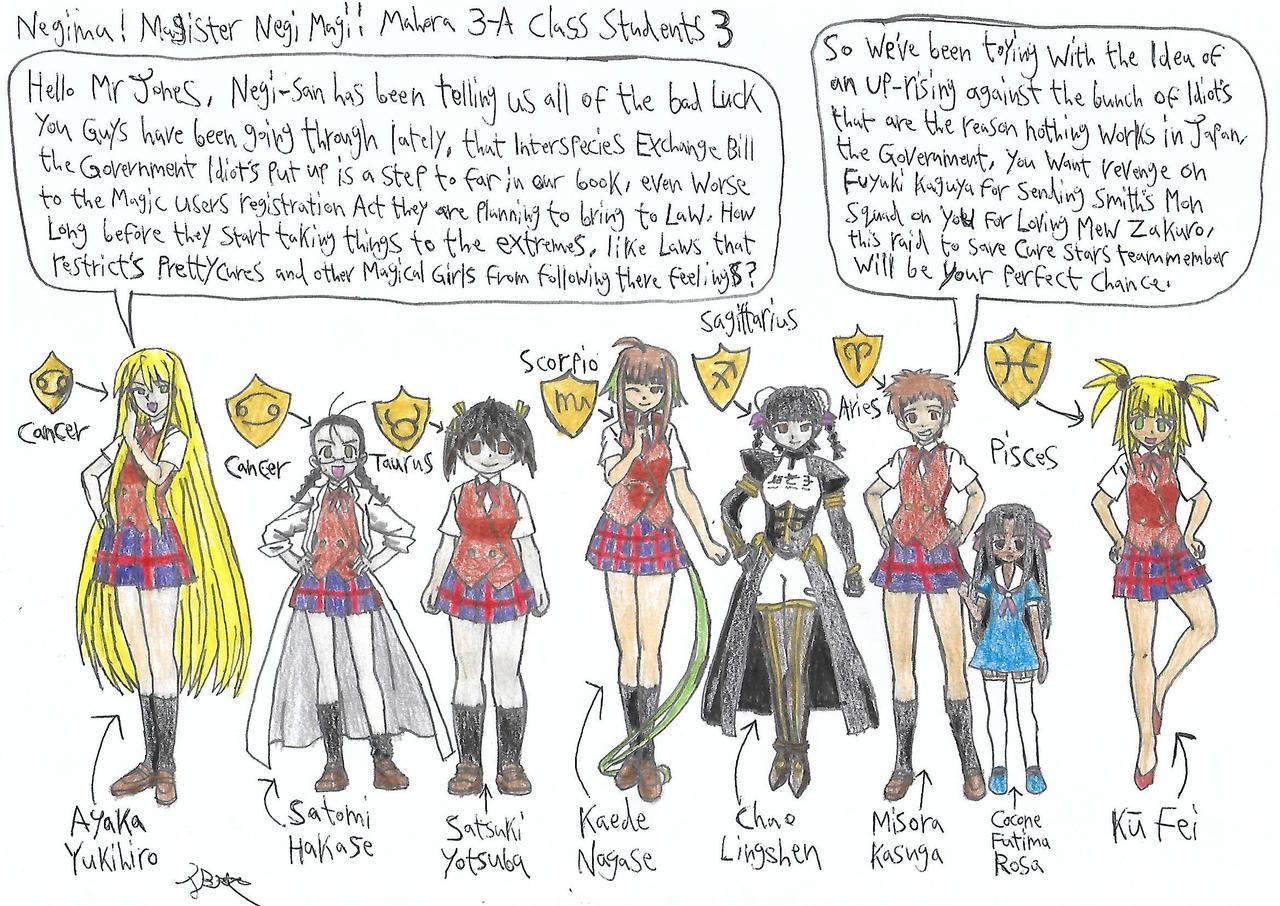 Negima Deviantart Negima! Negi's students 3 by JWBtheUncanny on DeviantArt