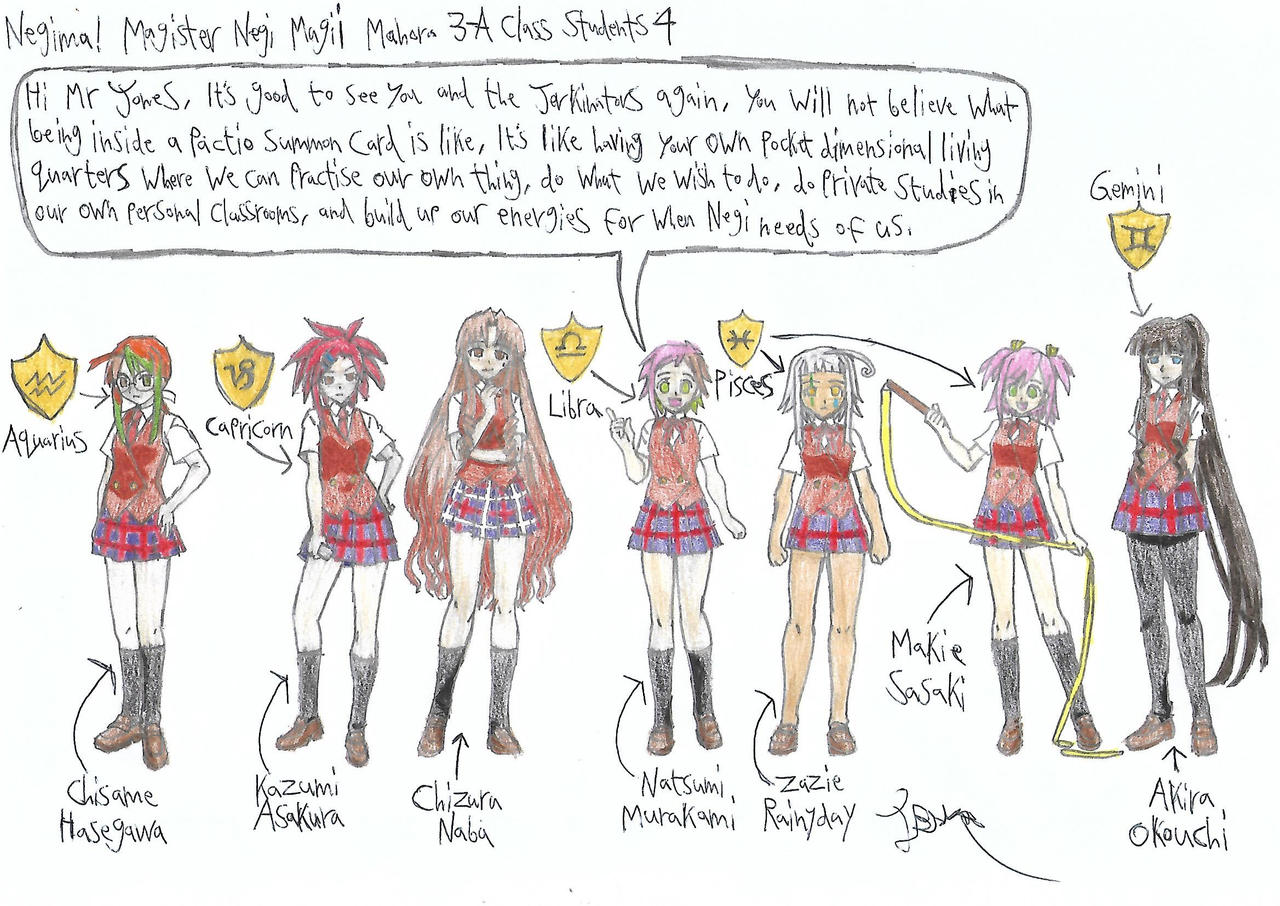 Negima Deviantart Negima! Negi's students 4 by JWBtheUncanny on DeviantArt