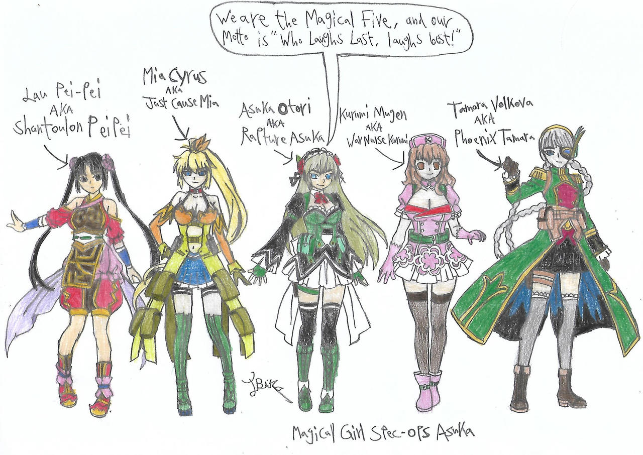 The Magical Five From Magical Girl Spec Ops Asuka By 2d On Deviantart