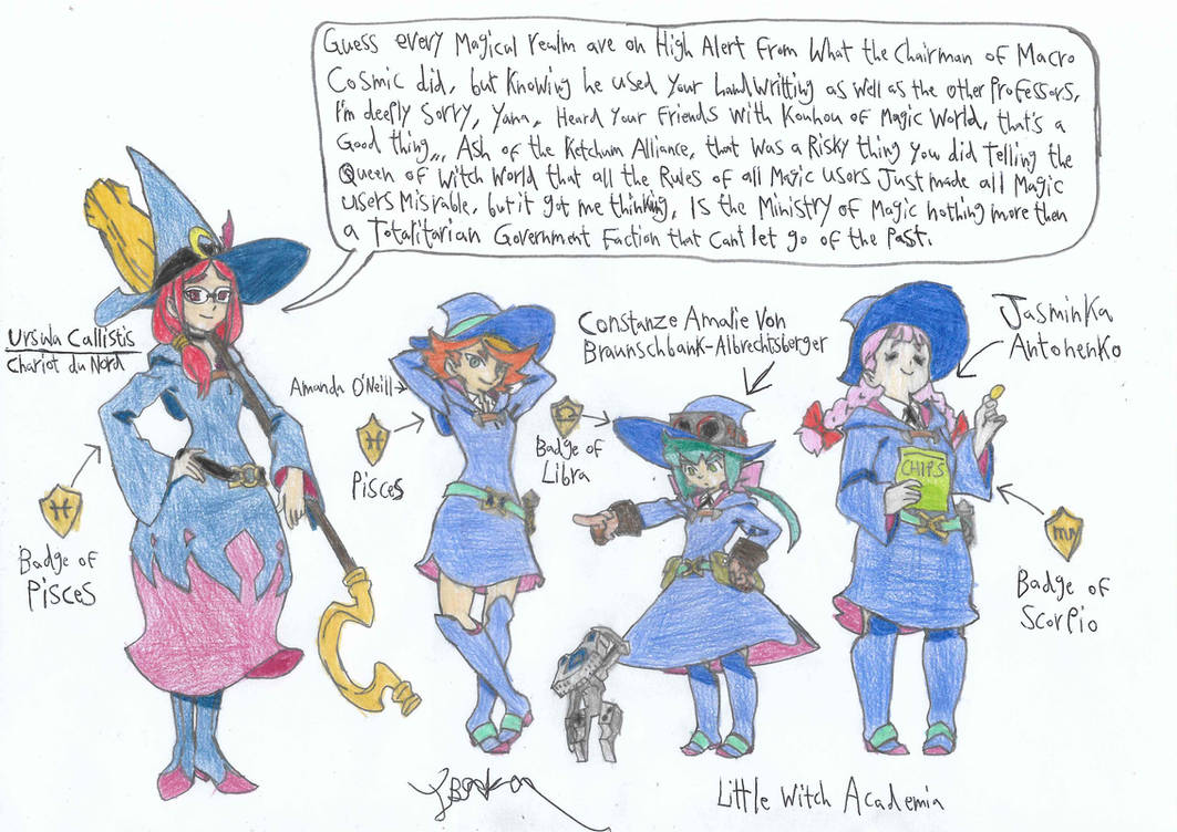 Little Witch Academia Characters 2 By 2d On Deviantart