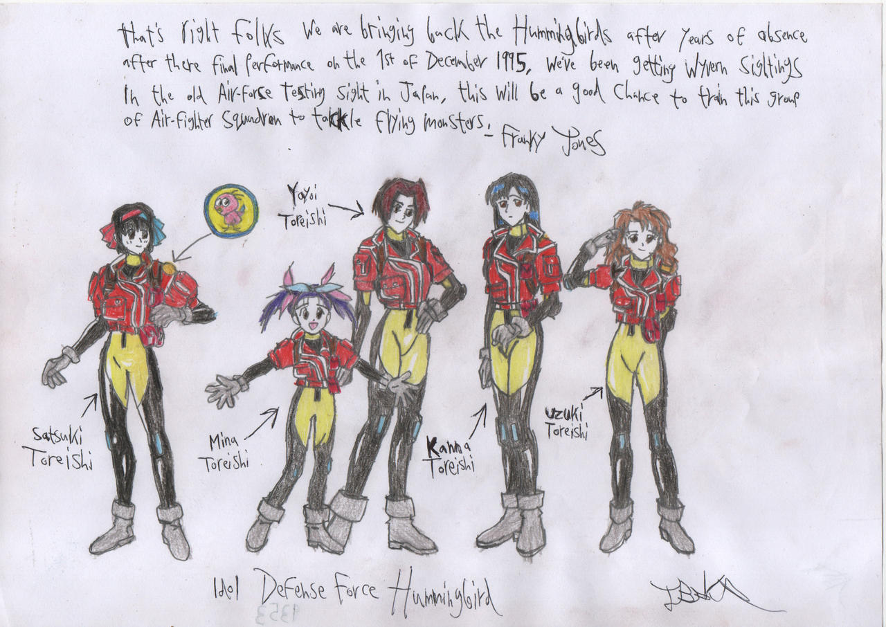 Hummingbird Forces Idol Defense Force Hummingbird by JWBtheUncanny on DeviantArt