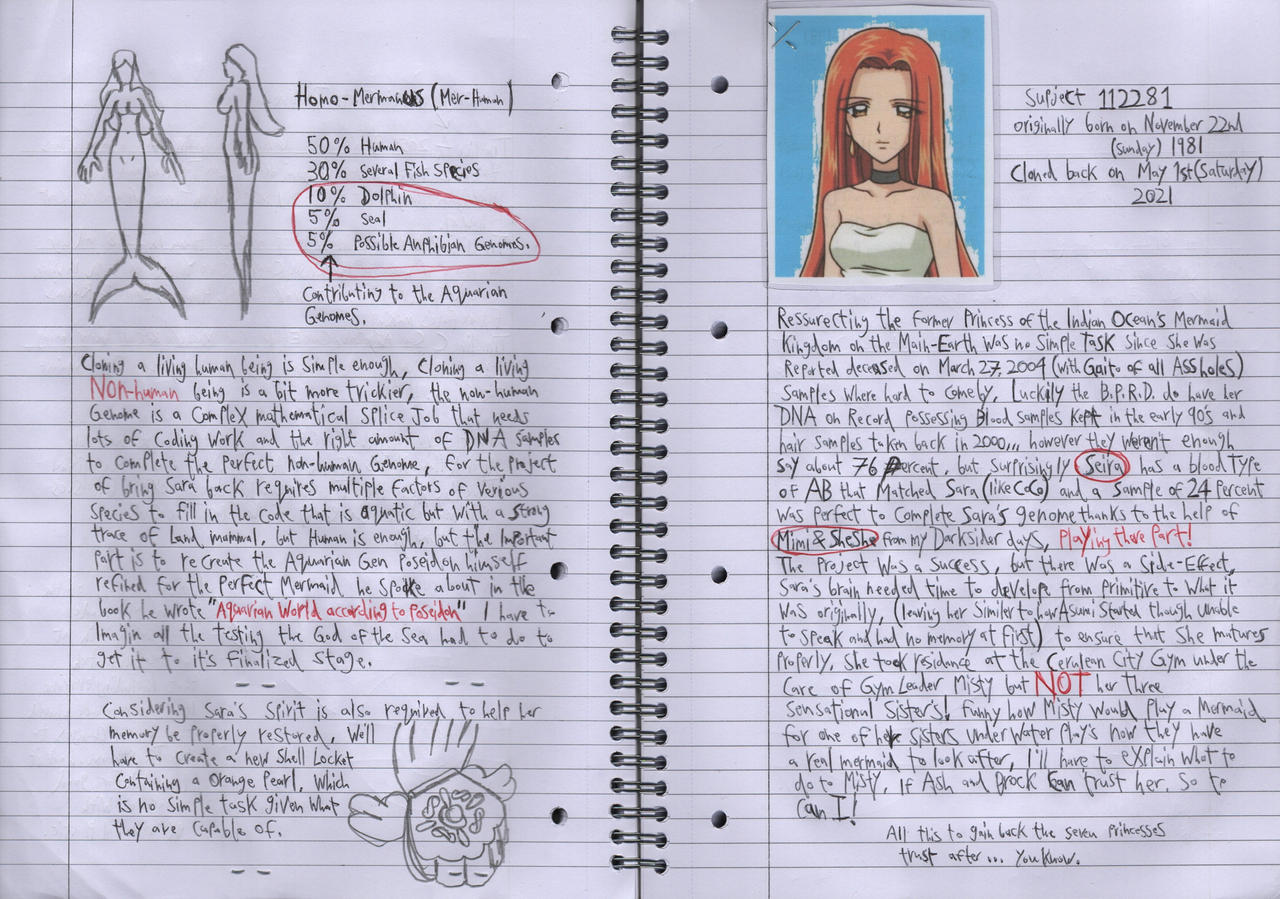 Deviantart Note Do Yana's Notes pages 43 and 44 by JWBtheUncanny on DeviantArt
