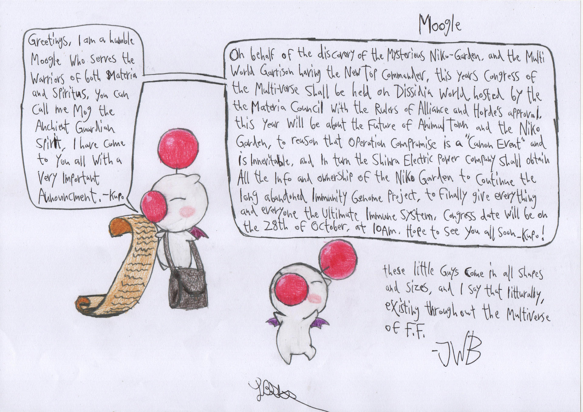 Moogle by JWBtheUncanny on DeviantArt