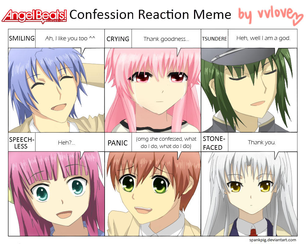 Angel Beats Confession Meme By Vvlove On Deviantart Angel Beats Confession Meme By Vvlove On Deviantart