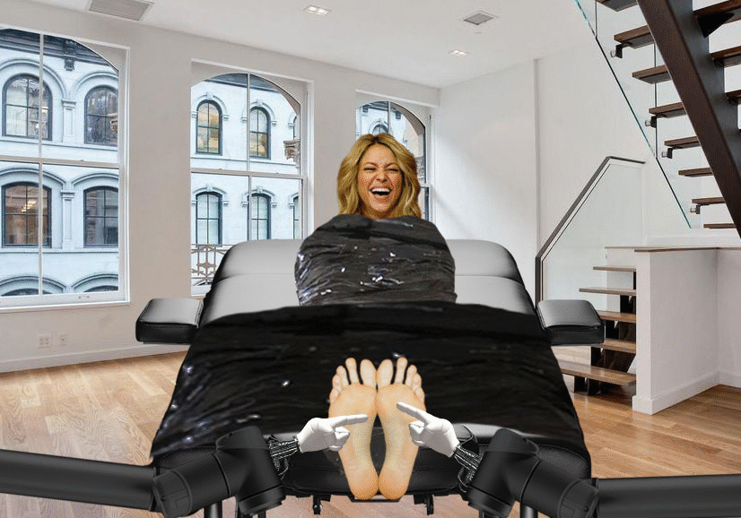 Shakira foot tickle GIF by Tickleart887 on DeviantArt