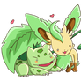 Bulbasaur and Leafeon