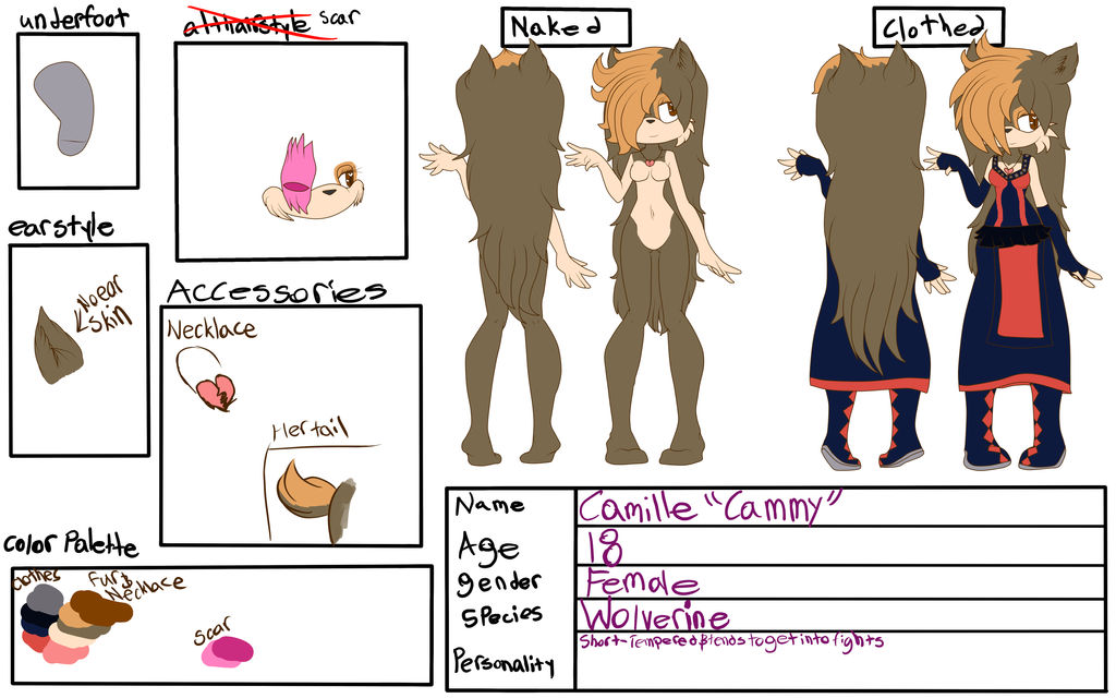 Cammys Ref Sheet by DragonCosmos