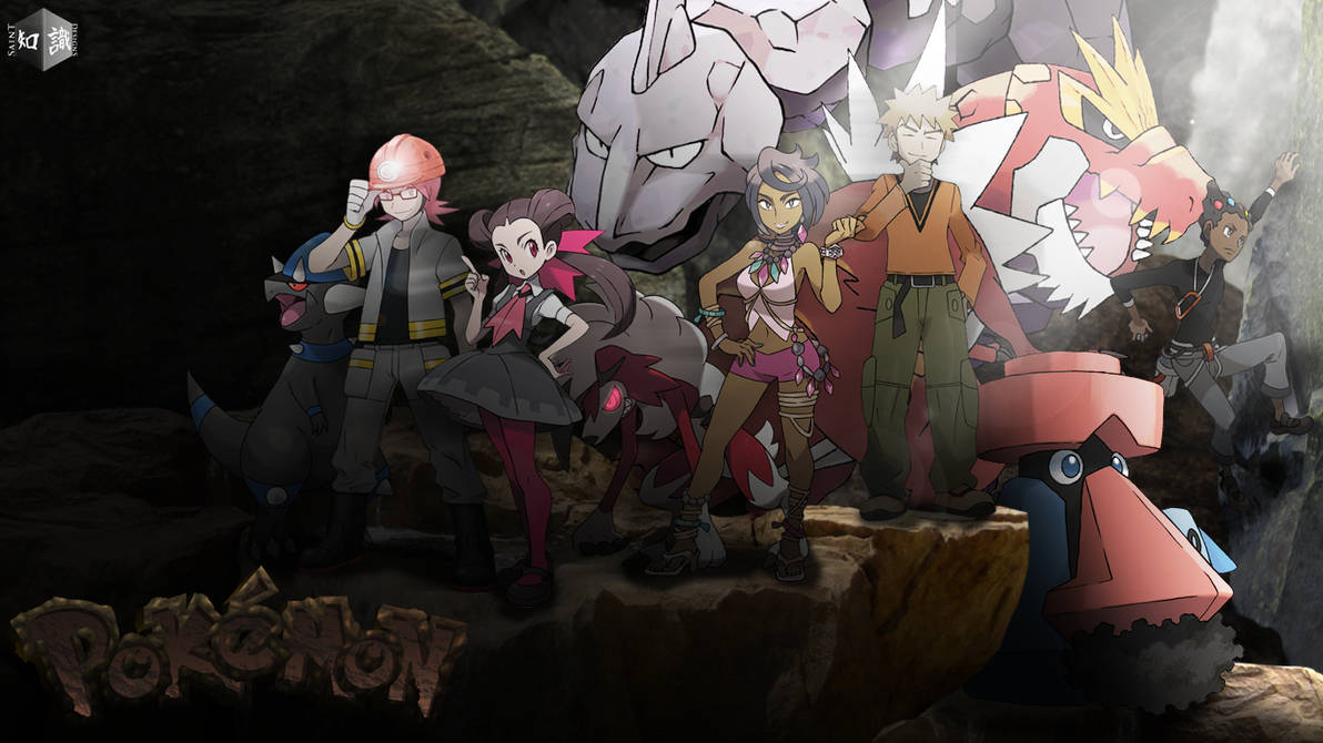 Rock type Pokemon trainers (Re-Updated art) by saintnaruto on DeviantArt
