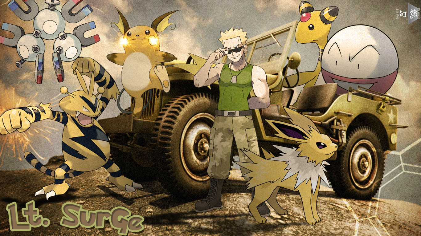 Lt Surge - Kanto Gym Leaders #3 by CrossToons on DeviantArt