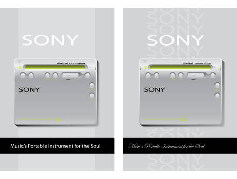 Sony MD Walkman Ads