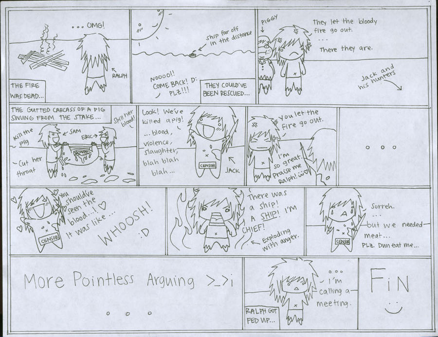Lord of the Flies Comic Strip by iGlompaholic on DeviantArt