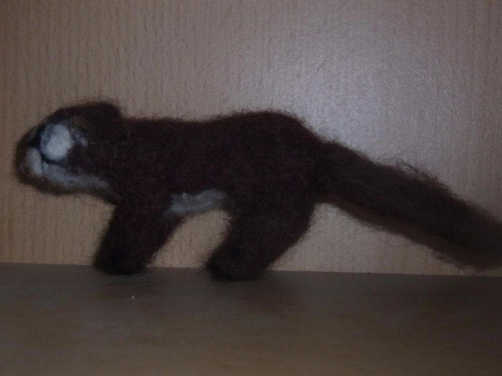 Needle felted river otter plushie