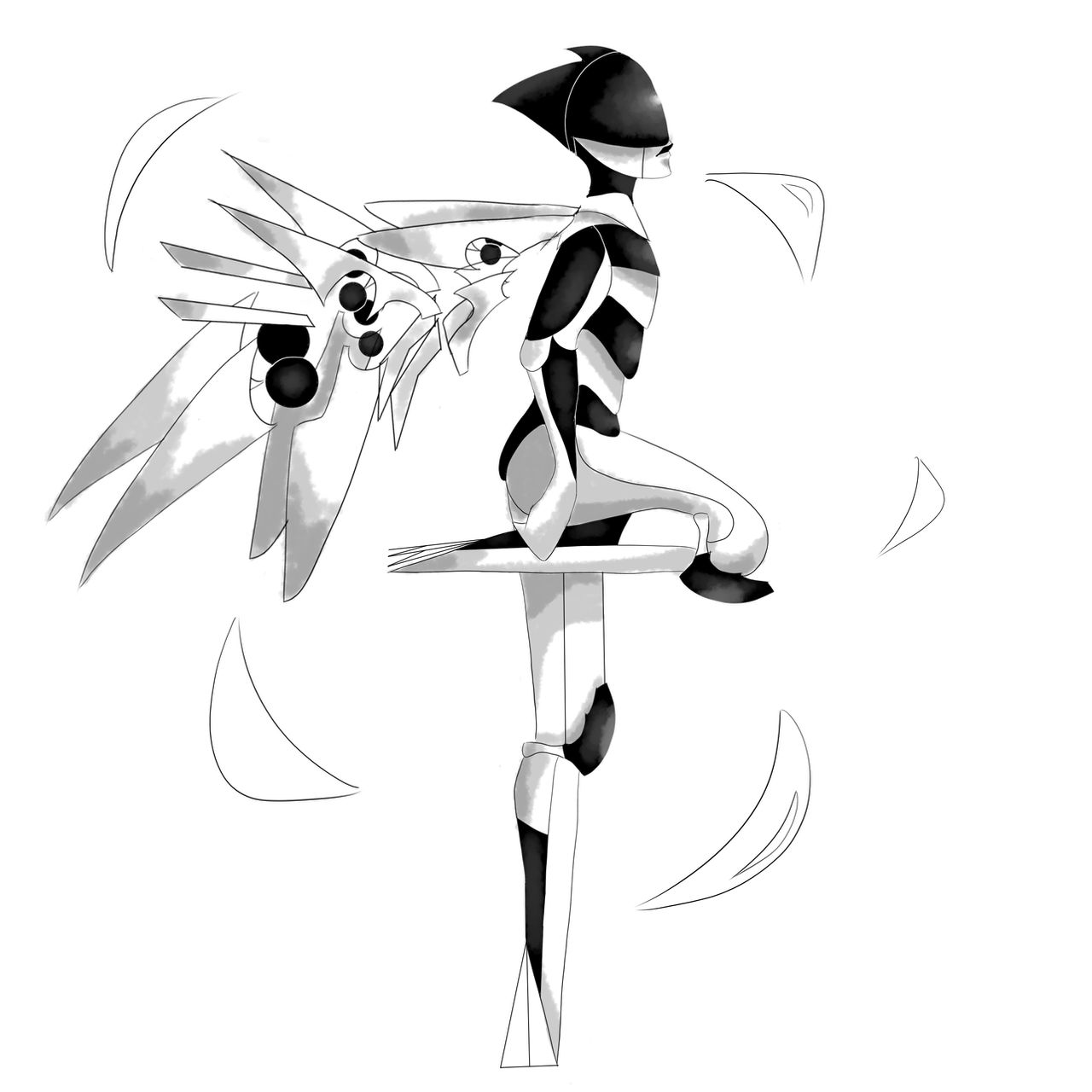 Winged Android winged android by cactysse on DeviantArt