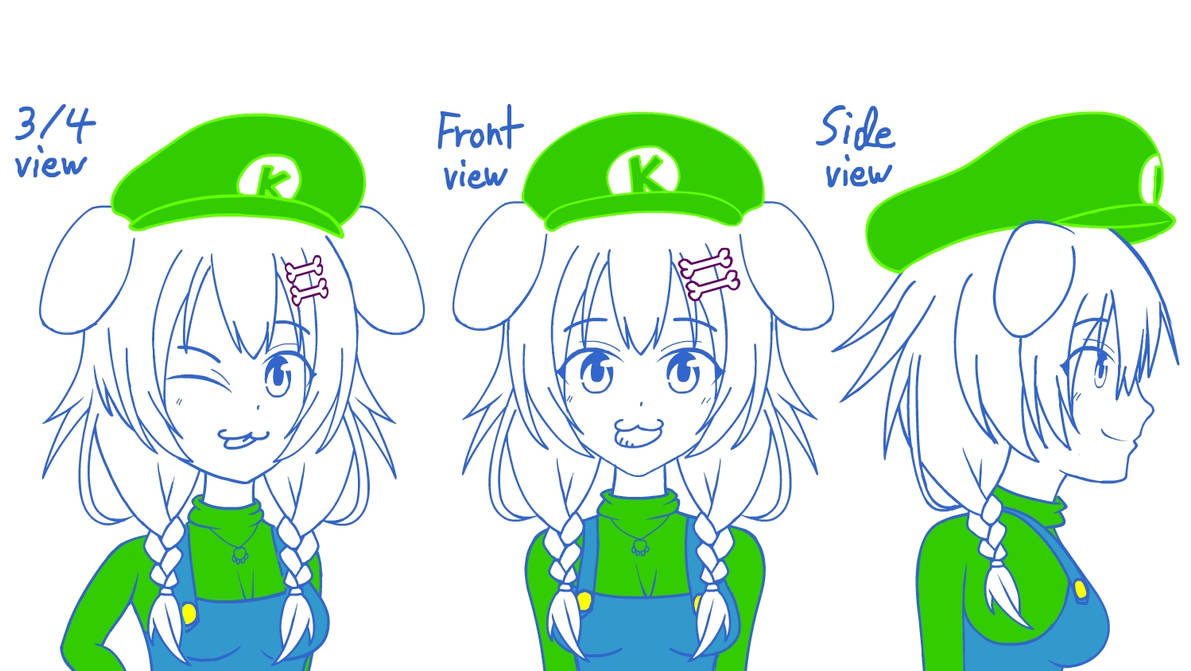 Korone Model Sheet by thatoneaxel on DeviantArt