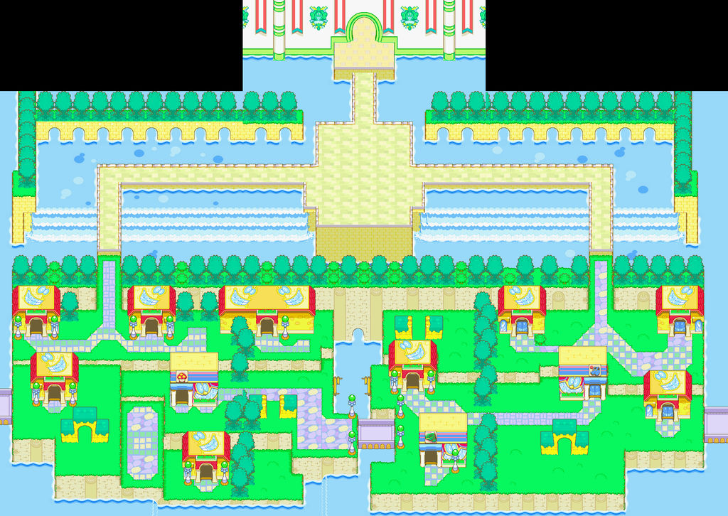 Beanbean Beanbean Town Map by ludaosmo-16x16 on DeviantArt