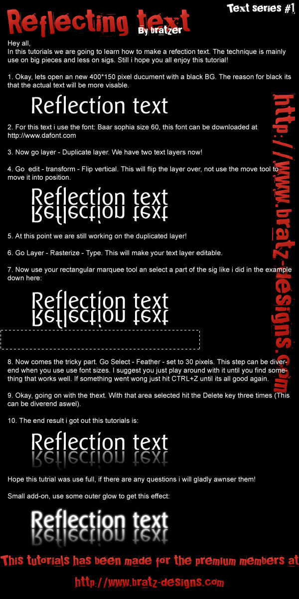 Reflectig Text Reflection Text by bratzdesigns on DeviantArt