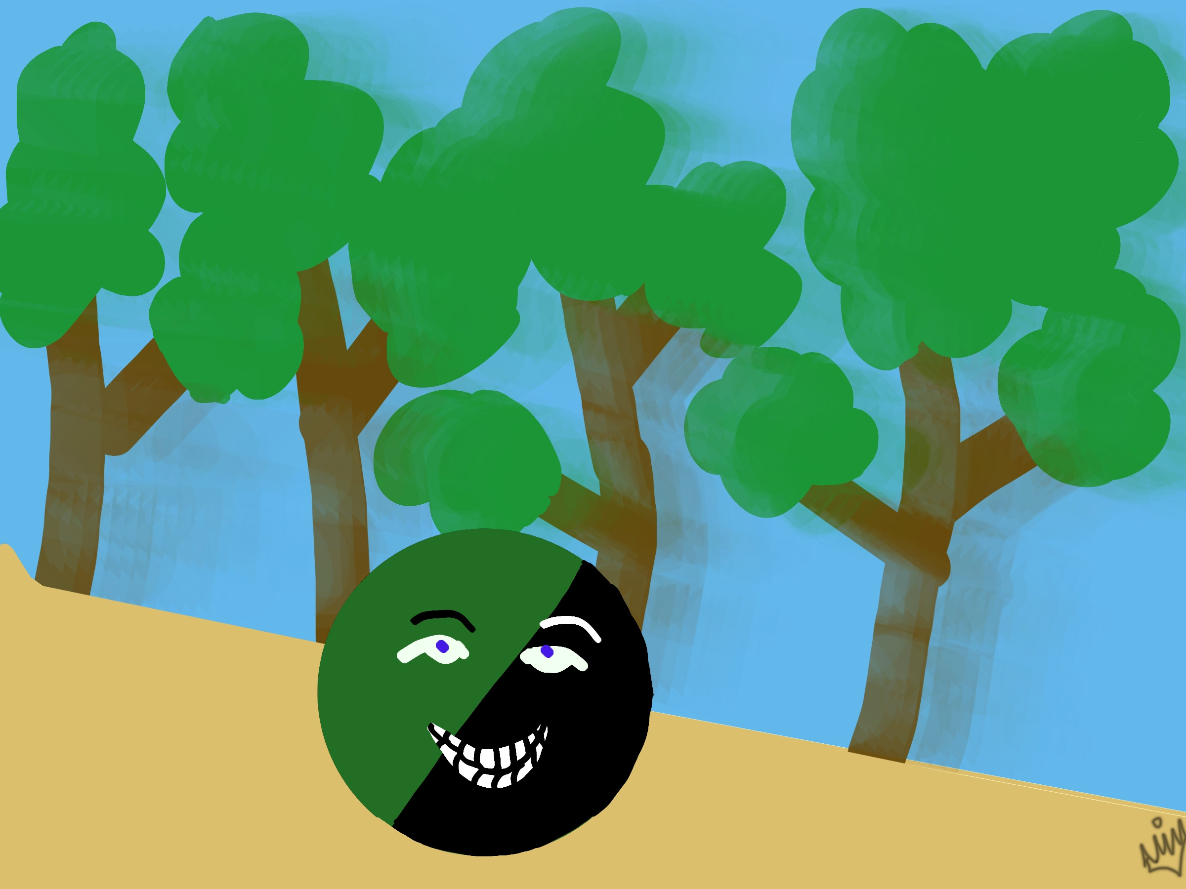 Anprim Ball Running to Forest