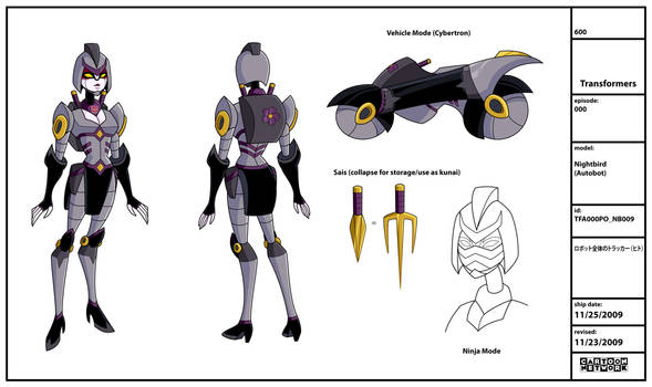 TFA Origins: Prowl - Nightbird