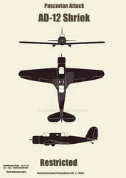 AD12 Shriek Aircraft Identification Poster