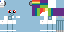 Metal Rainbow Dash minecrft skin