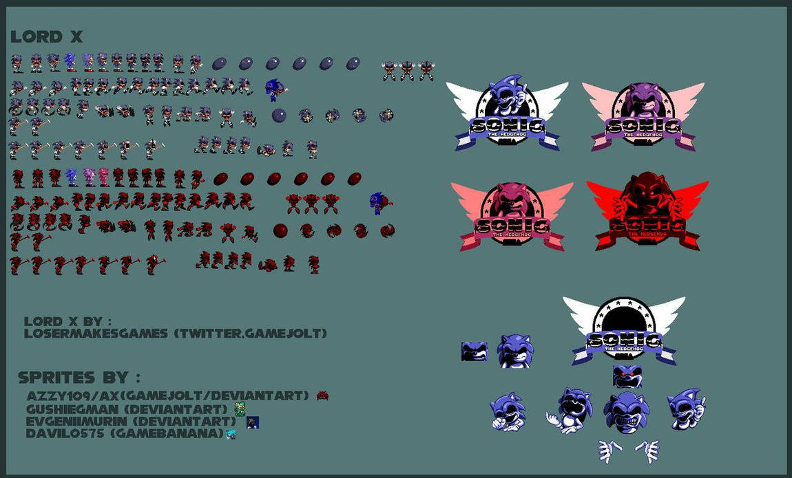 Lord X FULL Sprites BY SEA Production TEAM Updated by SeaProduction  on DeviantArt