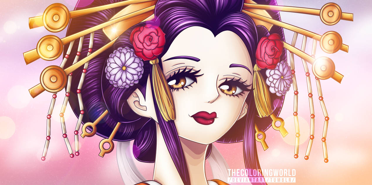 One Piece Chapter 928 Komurasaki The Oiran Tcw By Thecoloringworld On Deviantart