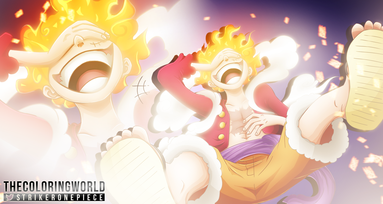 Monkey D Luffy - Nika - Gear 5 One piece 1044 by caiquenadal on DeviantArt