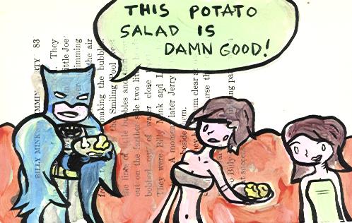 Batman at a picnic