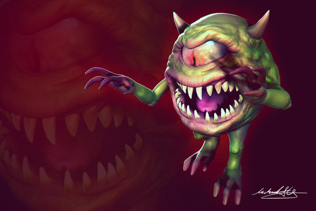 45 Minute Spitsculpt : Monster INC Realistic by MitchGrave on DeviantArt