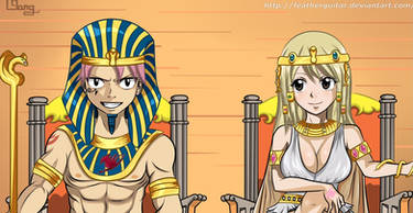 Natsu and Lucy in Egypt!