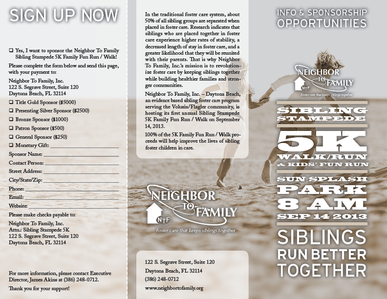 Sibling Stampede - Brochure 8.5 x 11