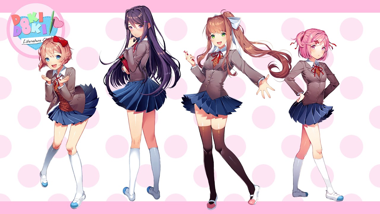 Doki-Doki Literature Club! : All Characters by cimokudo on DeviantArt