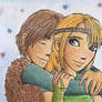 Hiccup and Astrid - ACEO