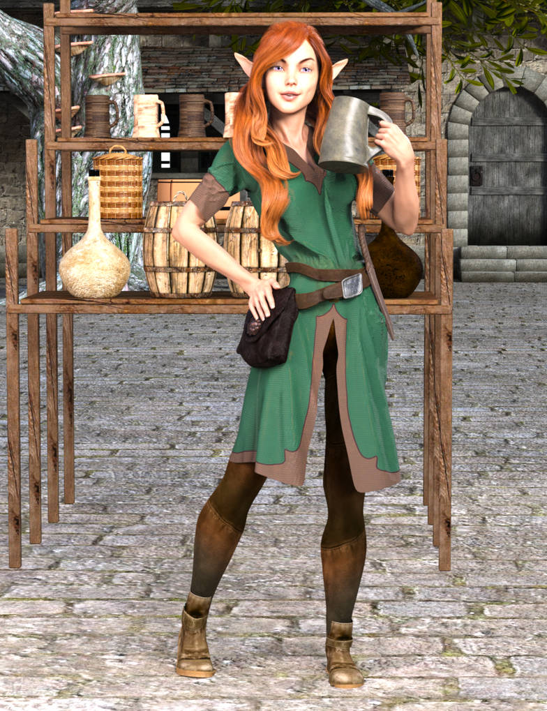 Dragon Age City Elf Bar Maid By Widfara On DeviantArt dragon-age-city-elf-bar-maid-by-widfara-on-deviantart