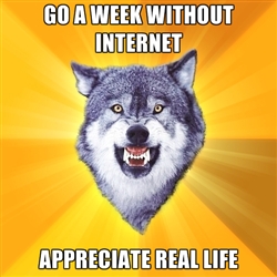 Go a week without internet