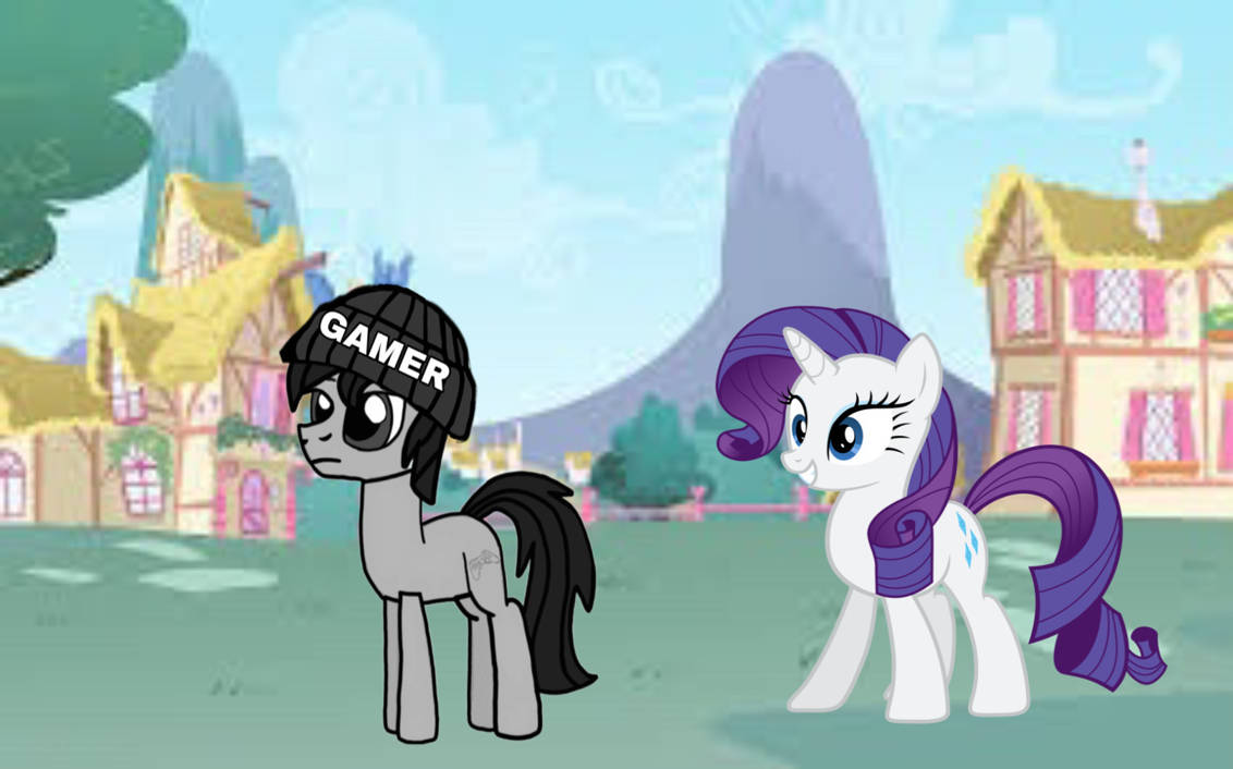 Jake the gamer and Rarity by jakewolf714 on DeviantArt