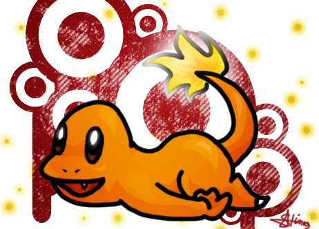 Lazy and Happy Charmander