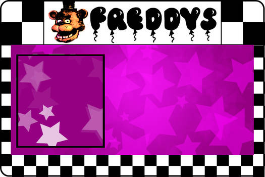 Freddy Fazbear's ID card (Blank template)