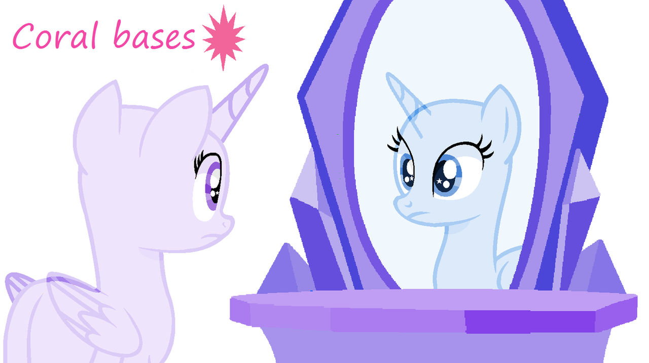 MLP BASE #1 This mirror is very strange by Coral-SparkleYT on DeviantArt