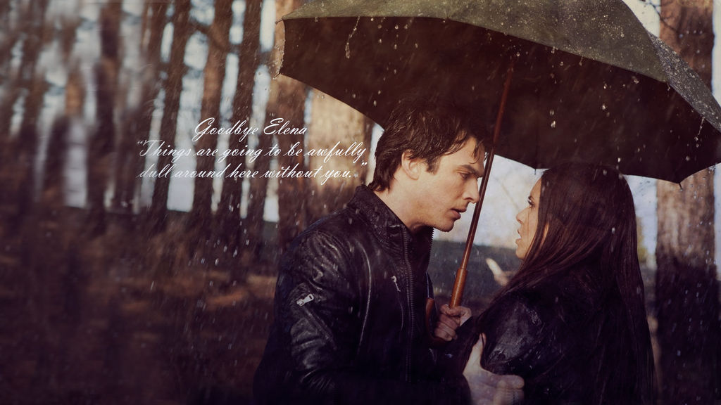 Damon and Elena Wallpaper by ponponiland on DeviantArt Damon and Elena Wallpaper by ponponiland on DeviantArt