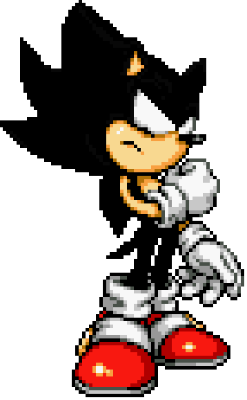 Pixilart - Classic Dark Sonic by DS-224